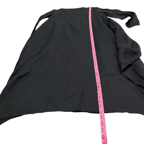 Linen Maxi Lagenlook Long Sleeve Dress Woman's Size L - Picture 11 of 12